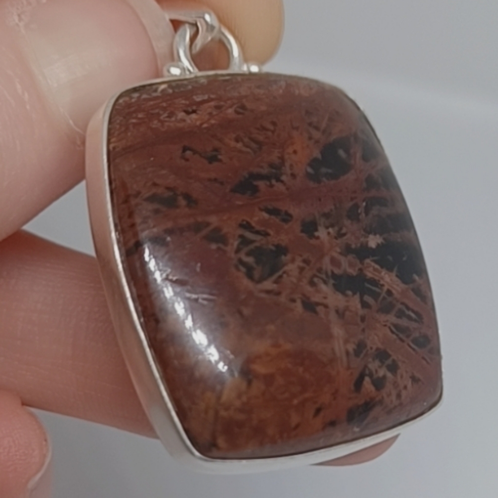 Gemstone Mahogany Obsidian Pendant - Picture 2 of 15